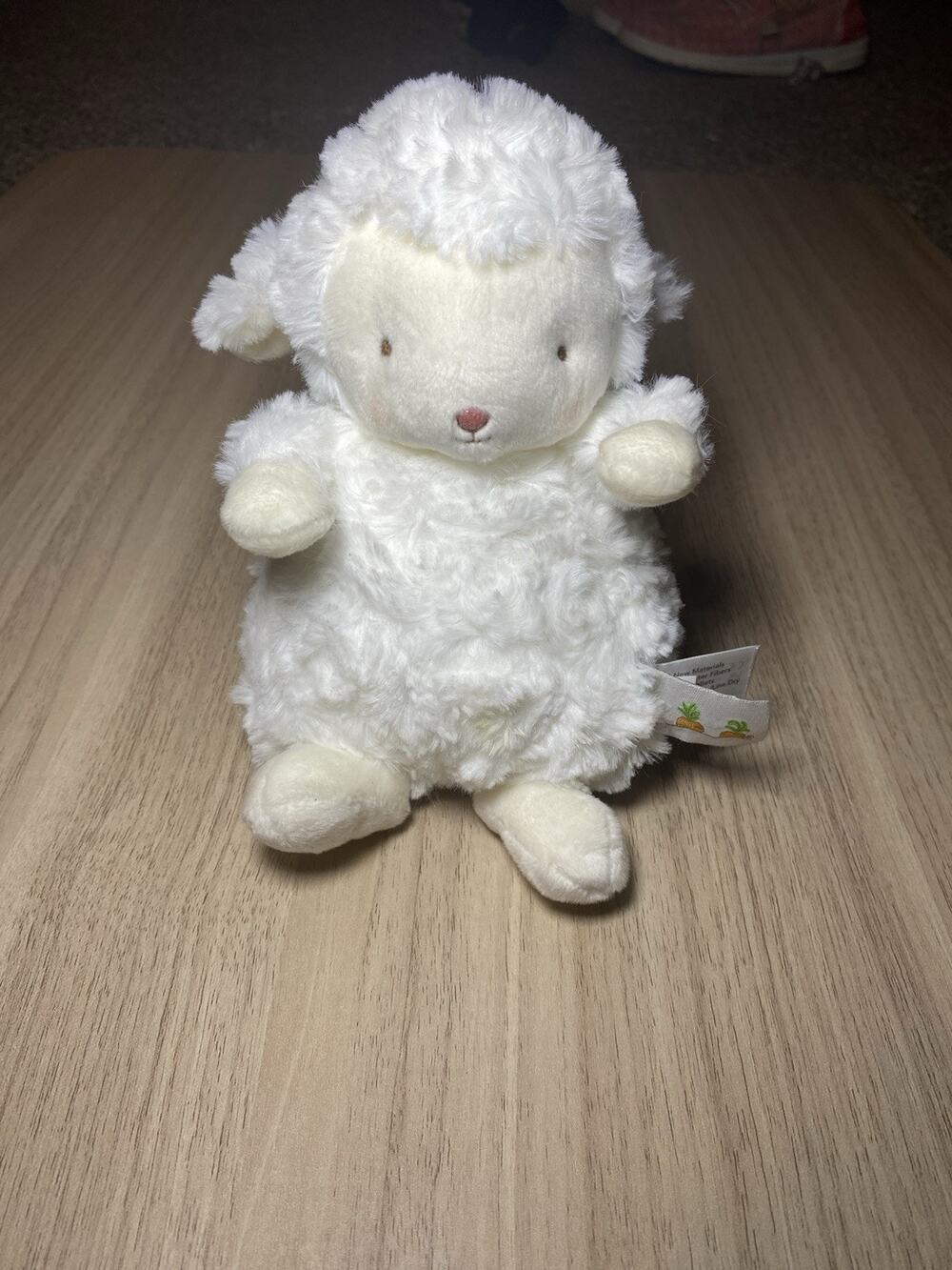Bunnies by the Bay Plush White Chubby Wee Kiddo Lamb Baby Lovey Small 7"